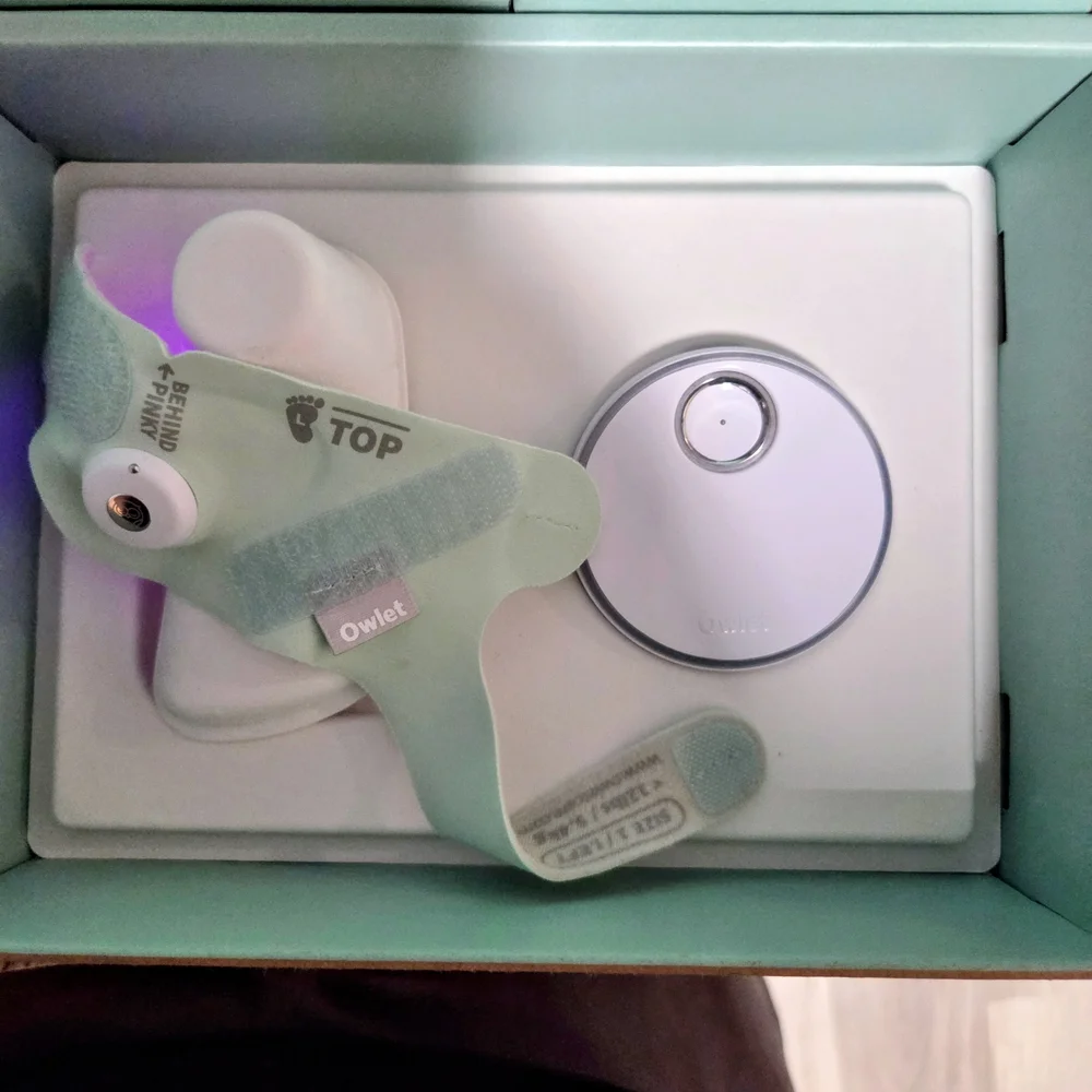 Owlet Smart Baby Monitor Sock - Light Green